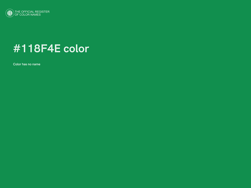 #118F4E color image