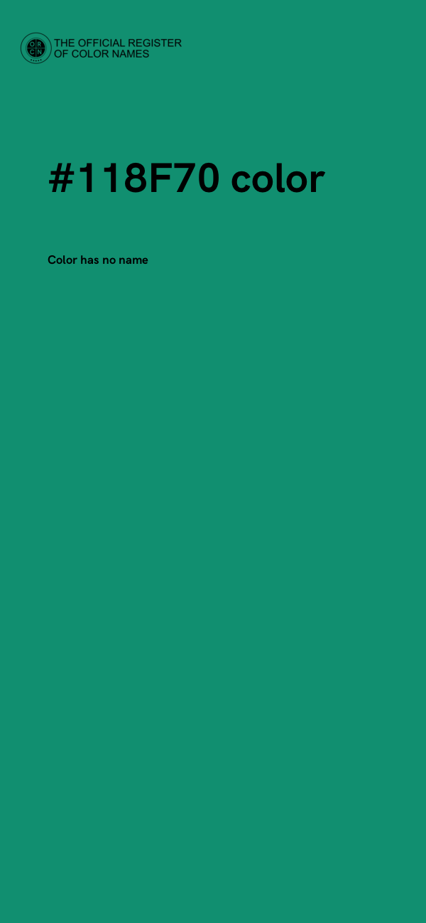 #118F70 color image