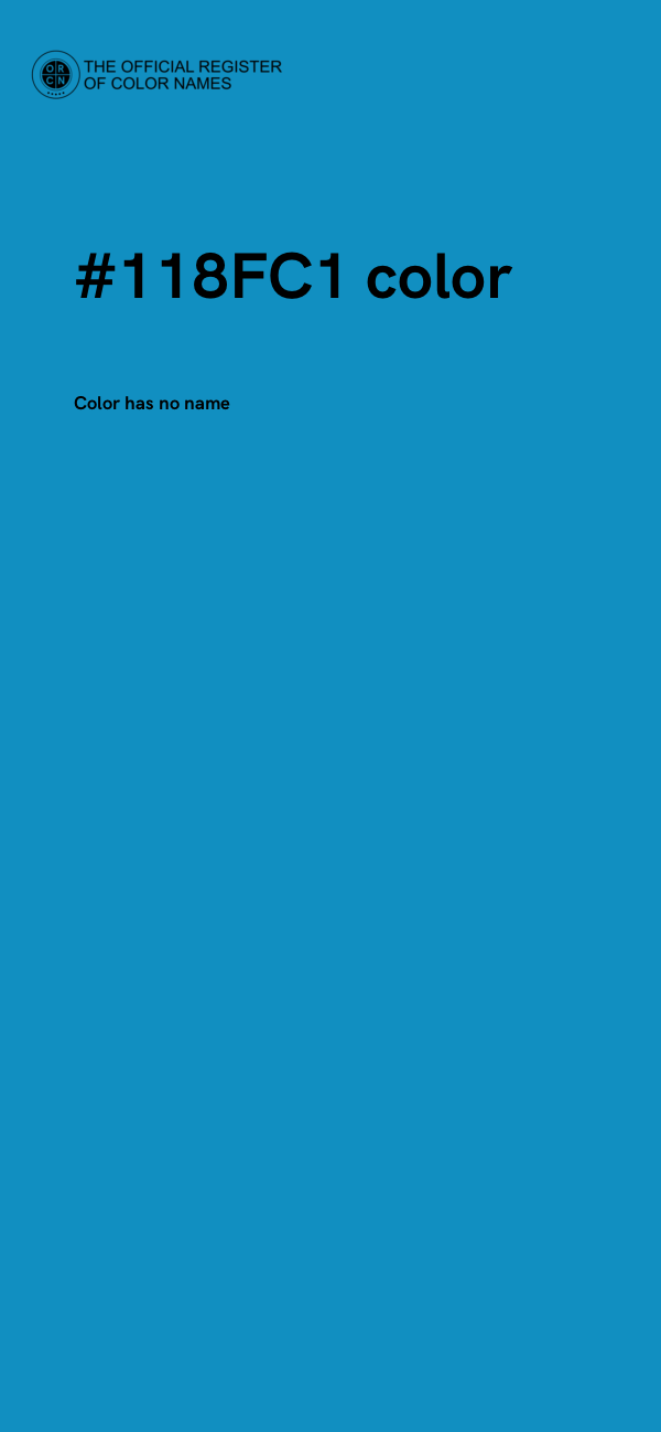 #118FC1 color image