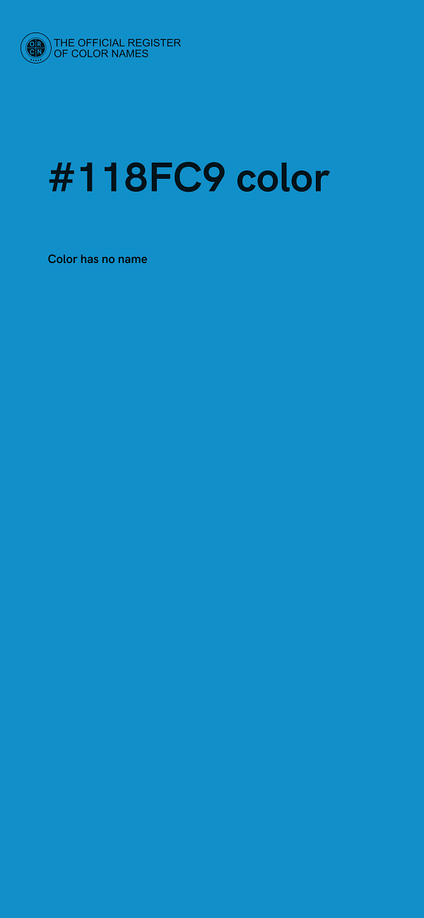 #118FC9 color image