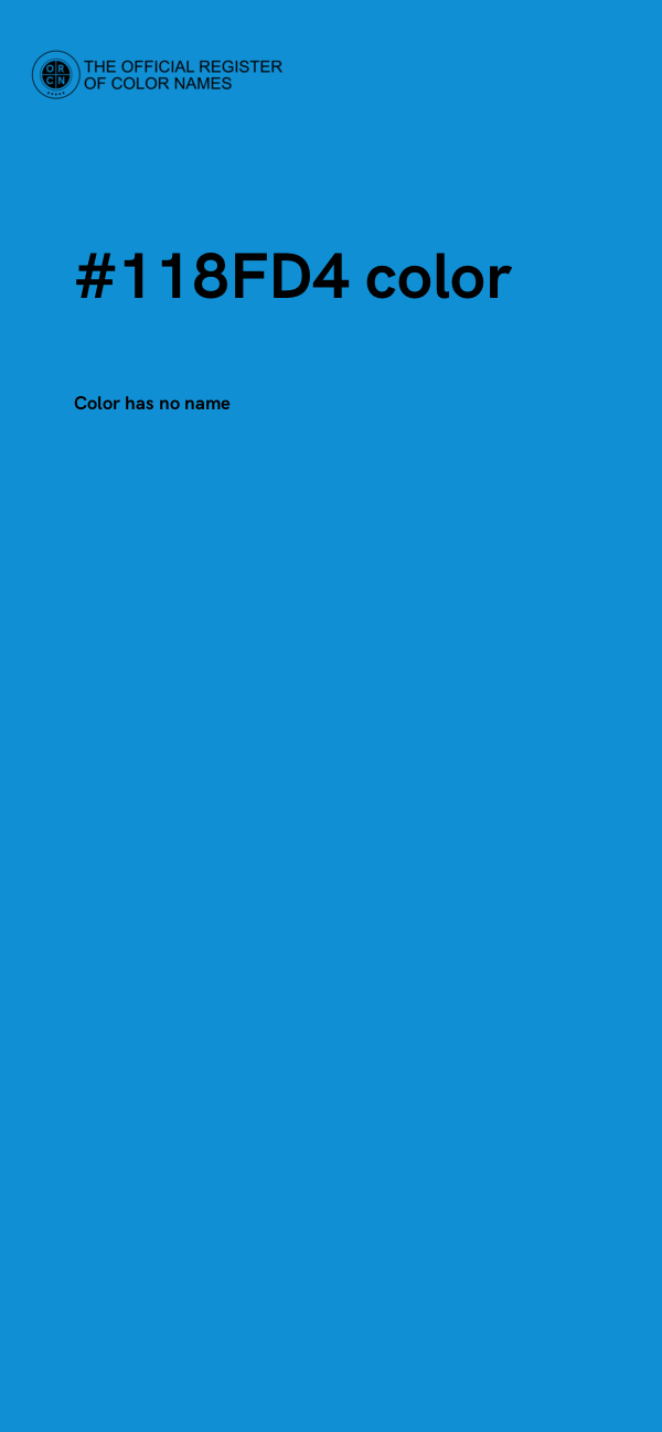 #118FD4 color image