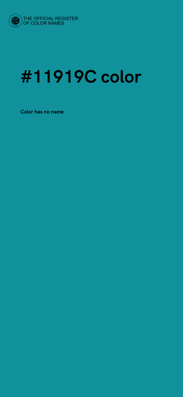 #11919C color image