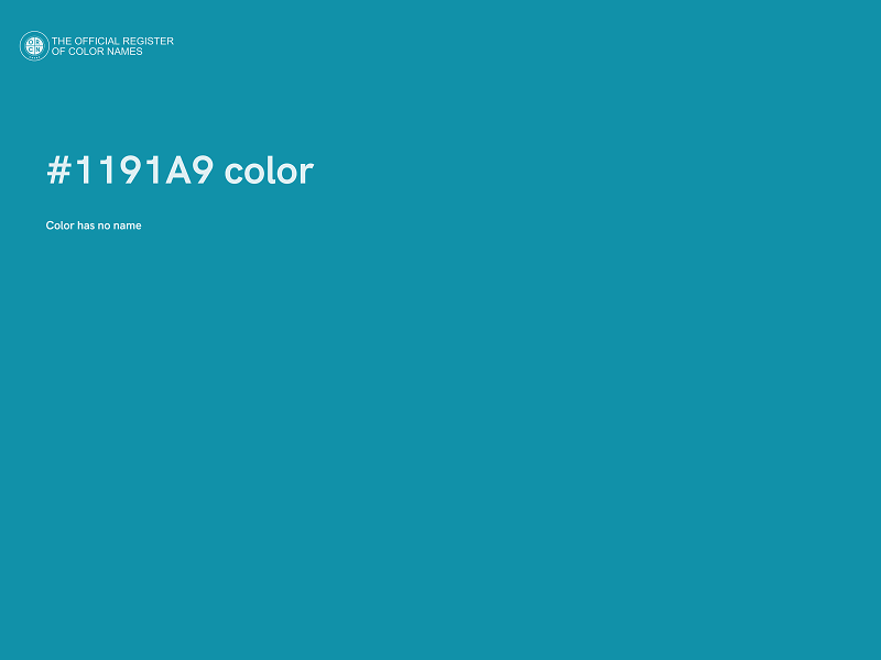 #1191A9 color image