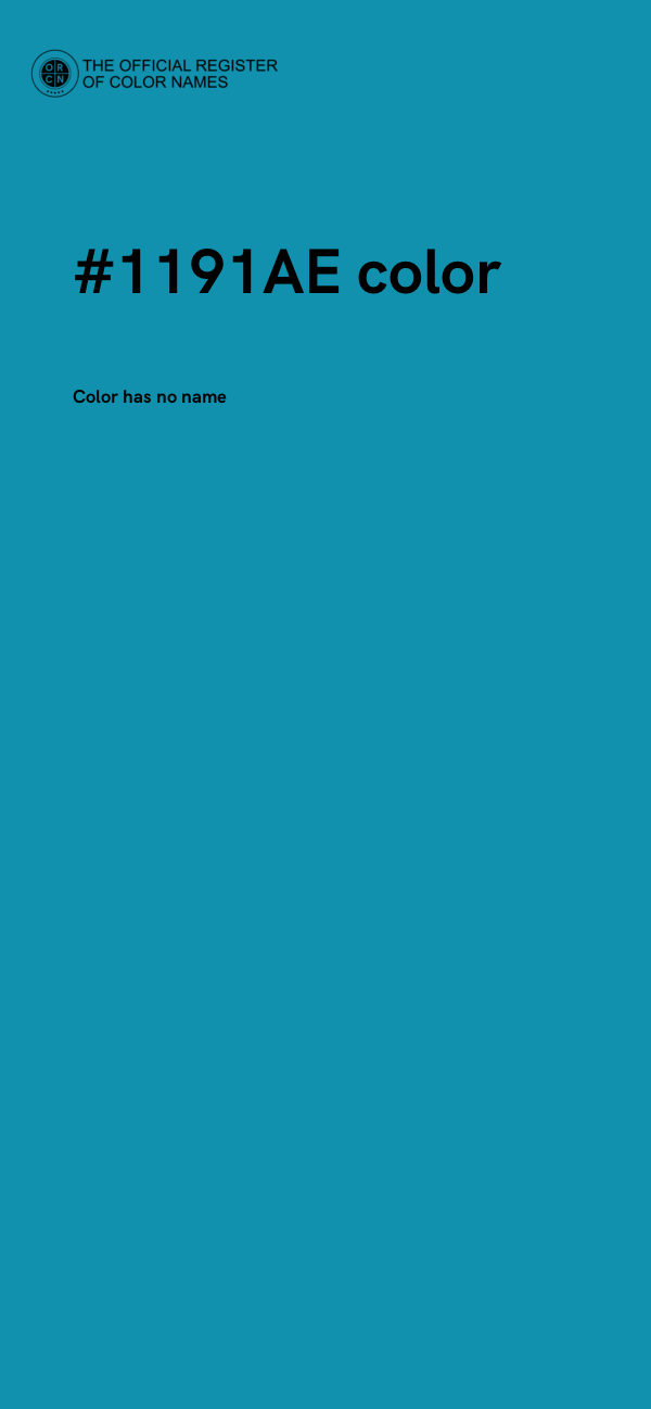 #1191AE color image