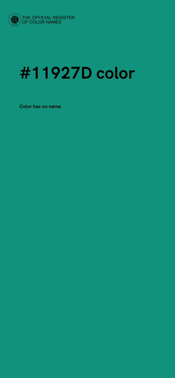 #11927D color image