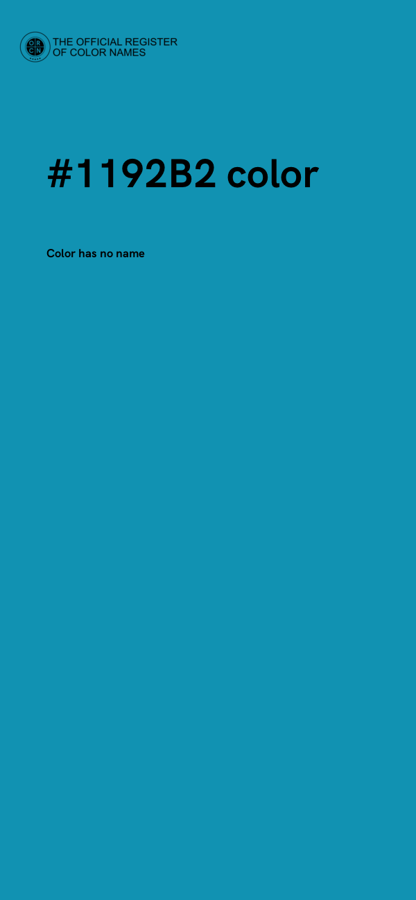 #1192B2 color image