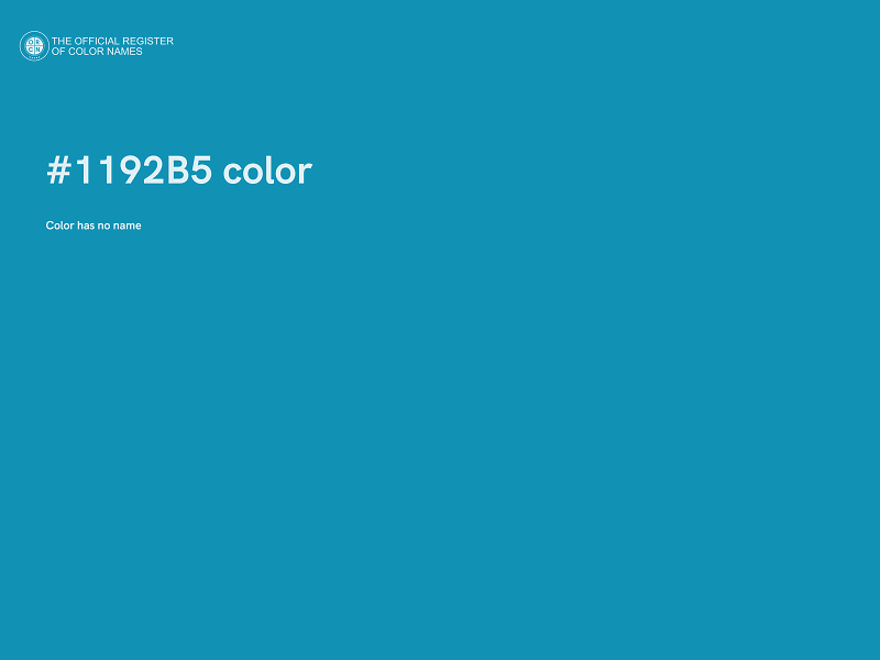 #1192B5 color image