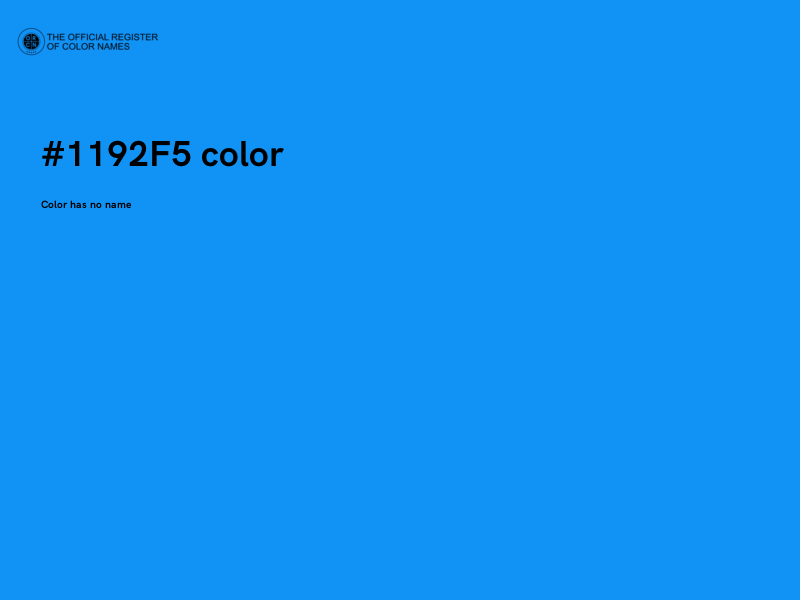 #1192F5 color image