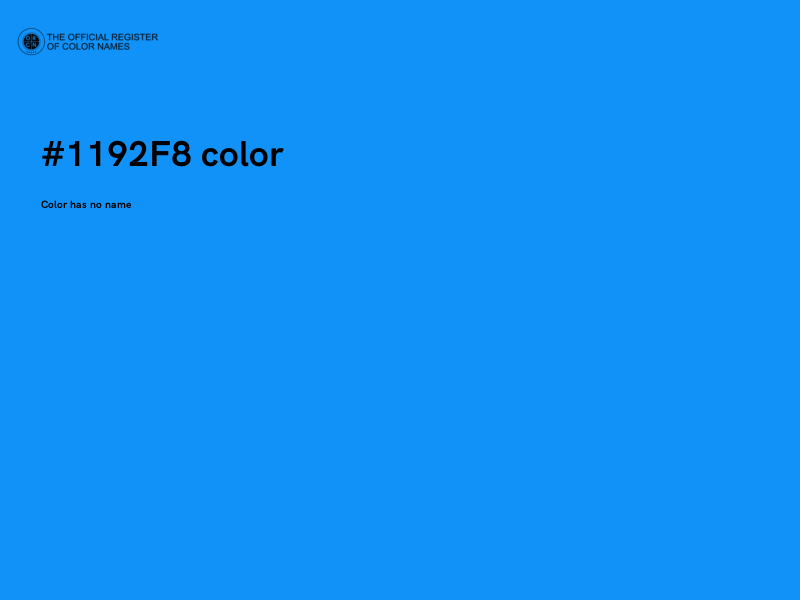 #1192F8 color image