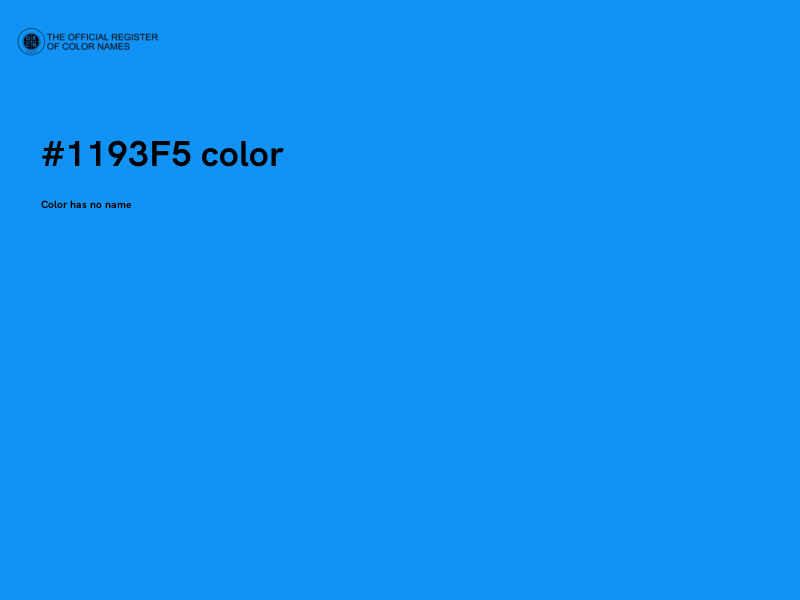 #1193F5 color image