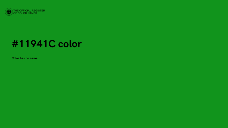 #11941C color image
