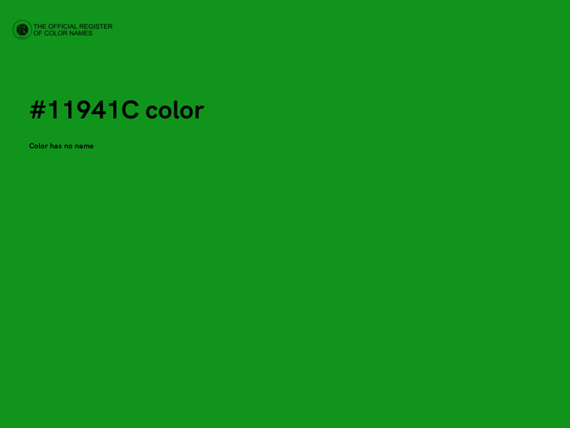 #11941C color image
