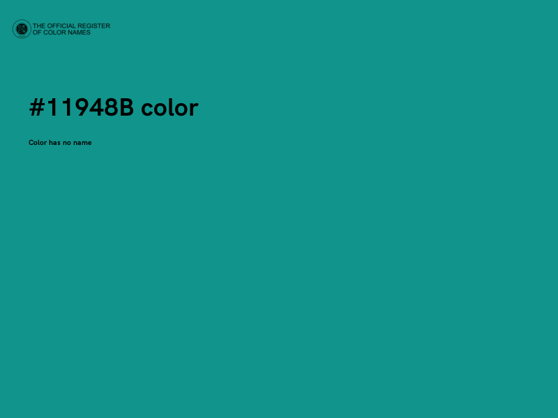 #11948B color image