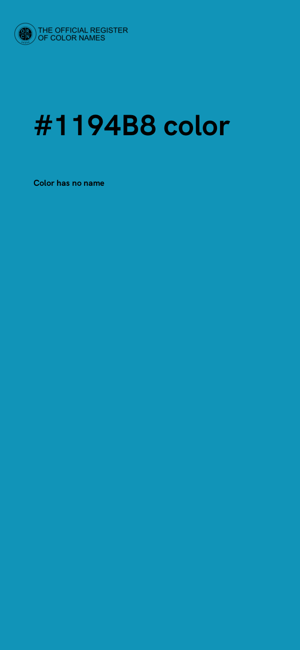 #1194B8 color image