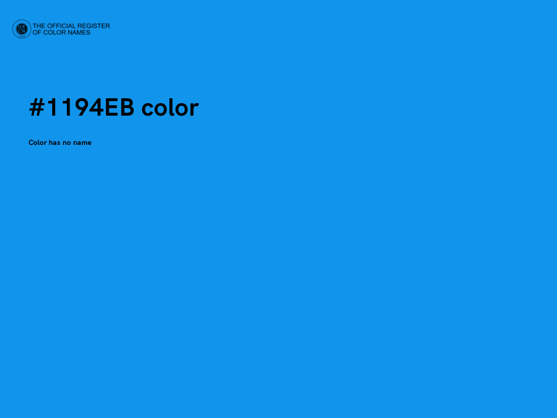 #1194EB color image