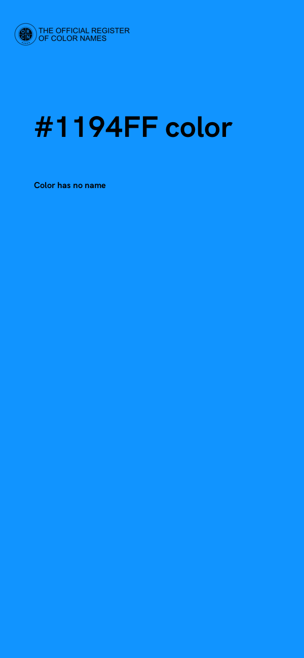 #1194FF color image