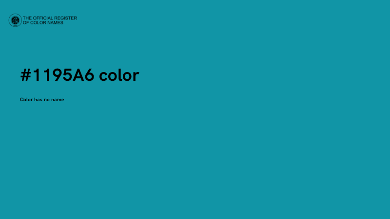 #1195A6 color image