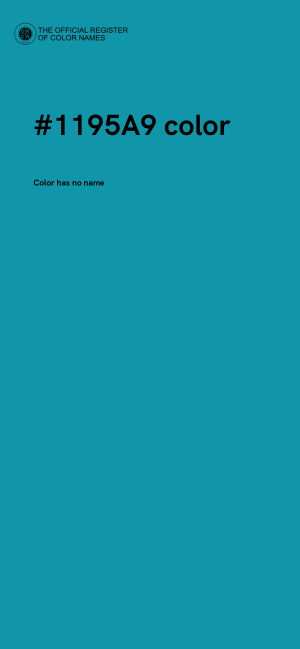 #1195A9 color image