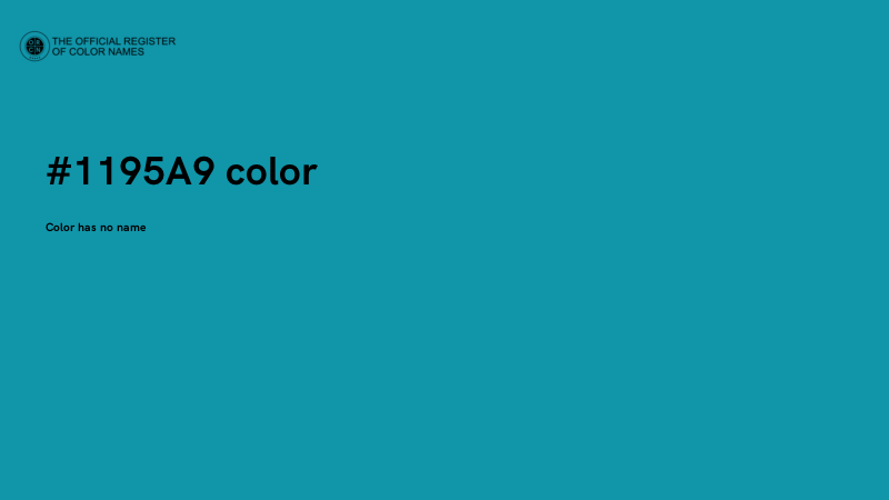 #1195A9 color image