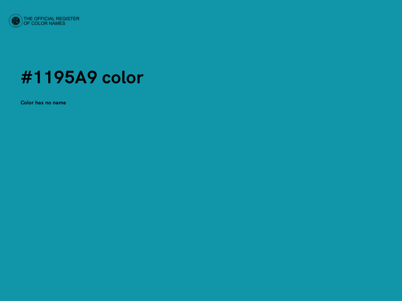 #1195A9 color image