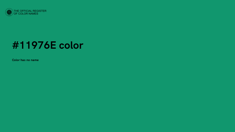 #11976E color image