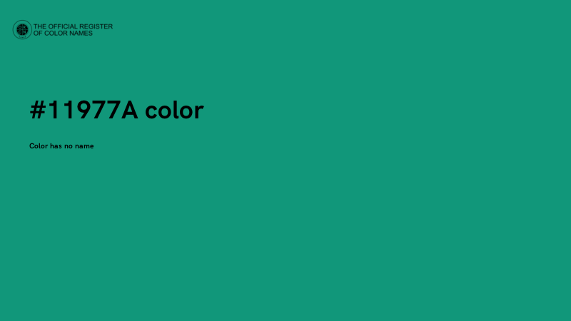 #11977A color image