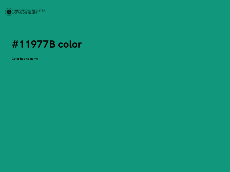 #11977B color image