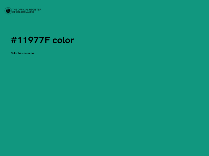 #11977F color image