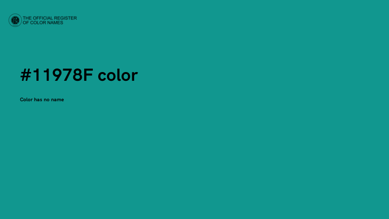 #11978F color image