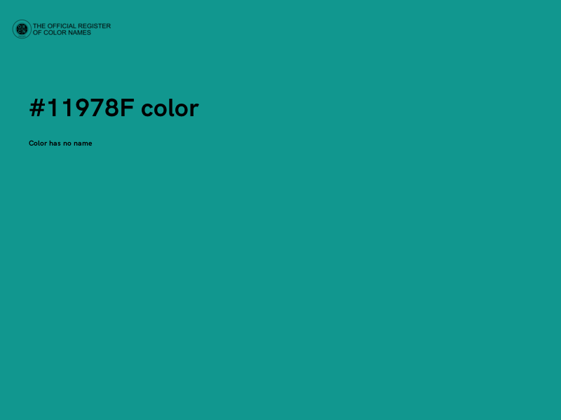 #11978F color image