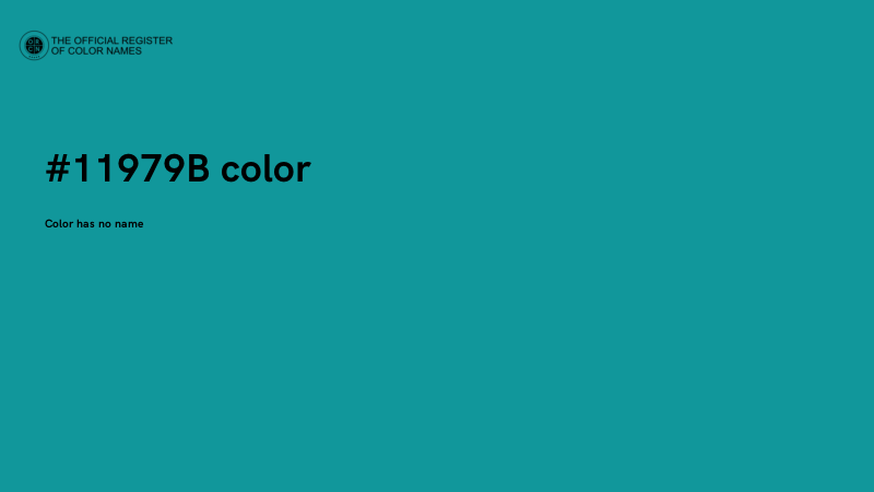 #11979B color image