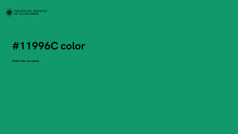 #11996C color image