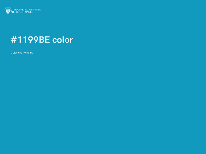 #1199BE color image