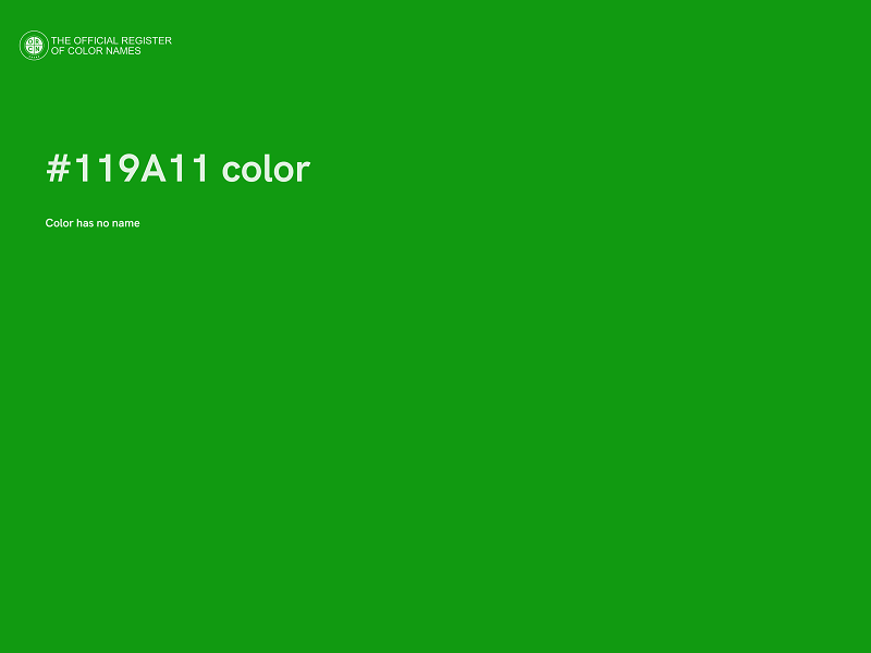 #119A11 color image