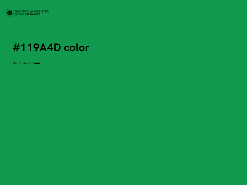 #119A4D color image