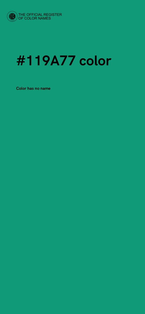 #119A77 color image