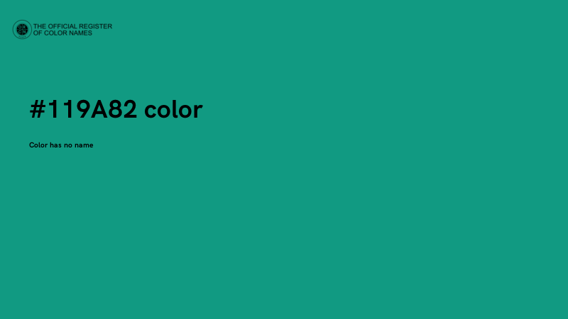 #119A82 color image