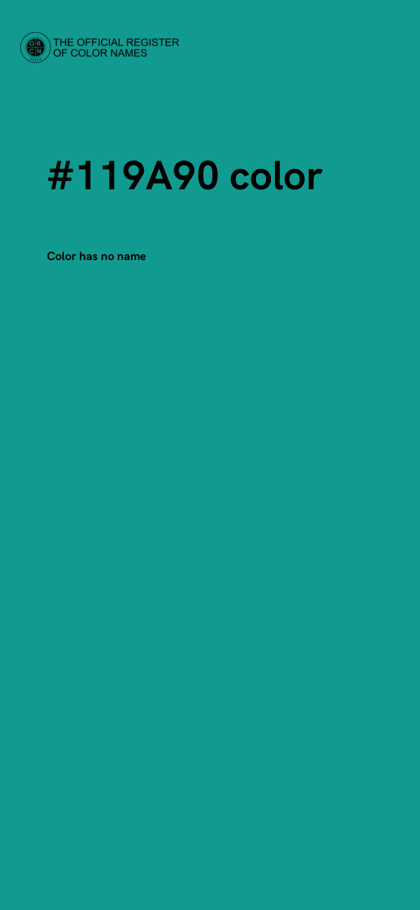 #119A90 color image