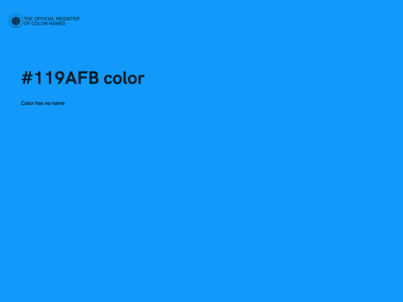 #119AFB color image