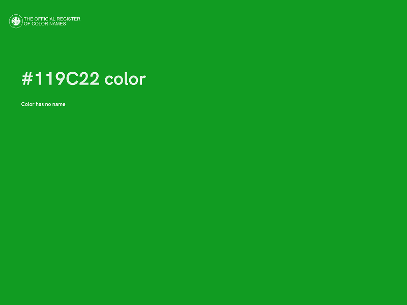 #119C22 color image