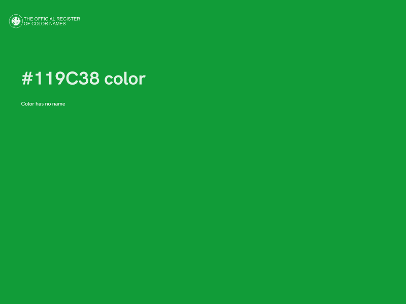 #119C38 color image