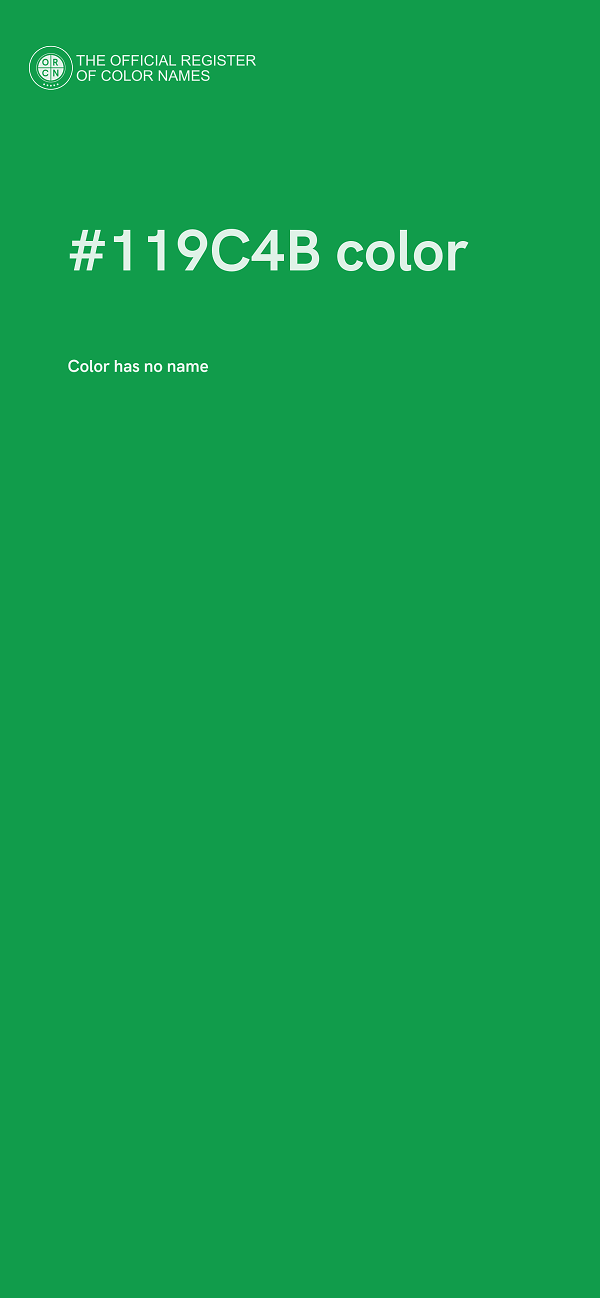 #119C4B color image