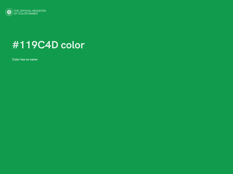 #119C4D color image