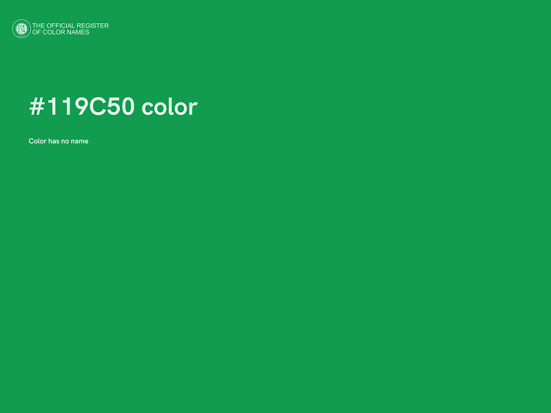 #119C50 color image