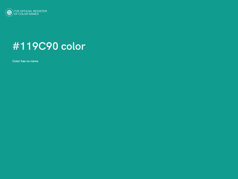 #119C90 color image