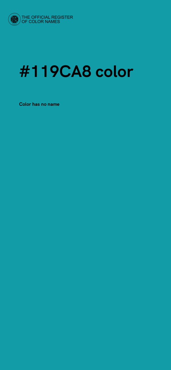 #119CA8 color image