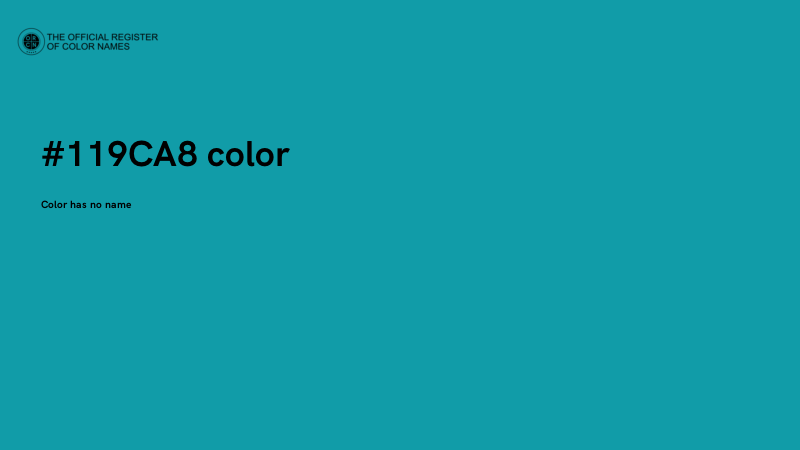 #119CA8 color image
