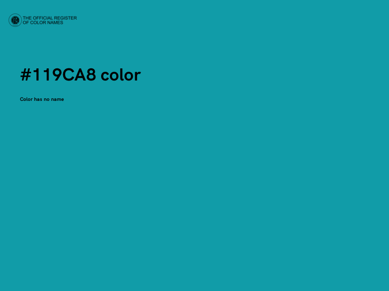 #119CA8 color image