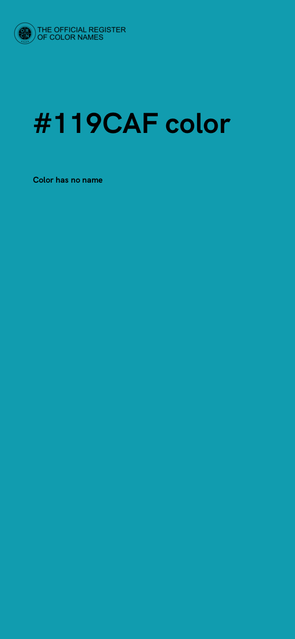 #119CAF color image