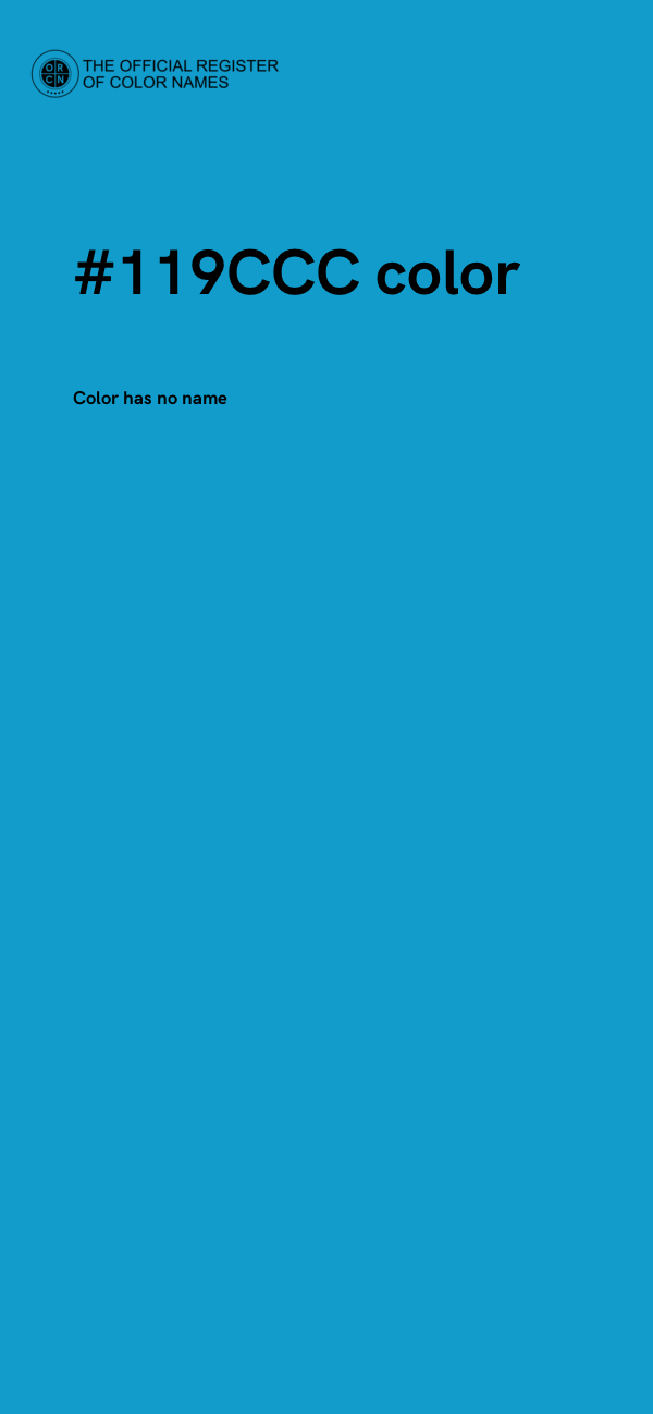 #119CCC color image